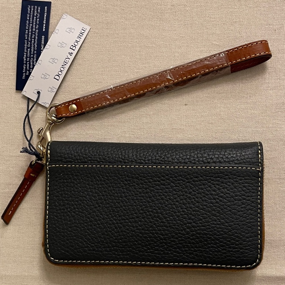 Dooney & Bourke Slate Gray Wristlet Clutch - Picture 2 of 10
